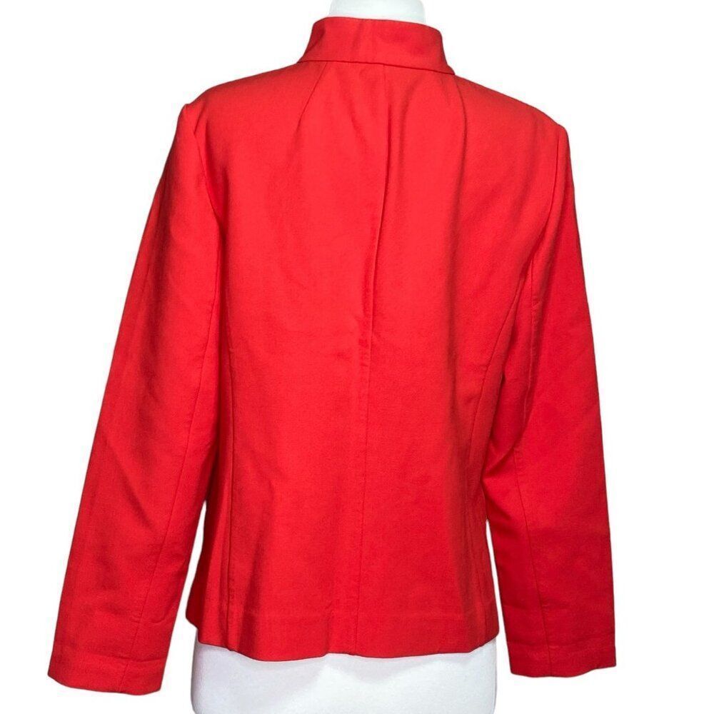 Talbots Red Jacket Size 8 Button Front - image 2